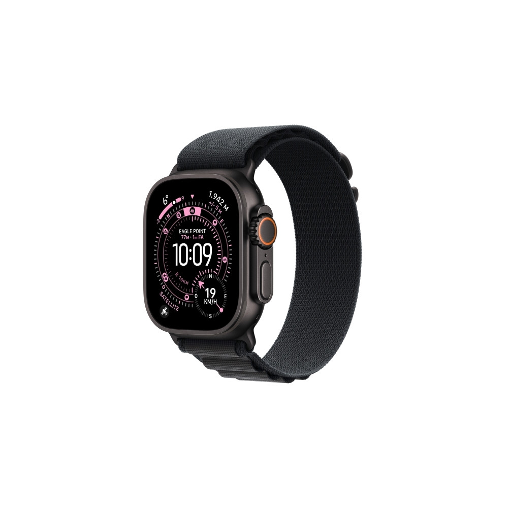 Produktbild för Apple Watch Ultra 3 - svart titan - Ja smart klocka med Alpine Loop - svart - 64 GB