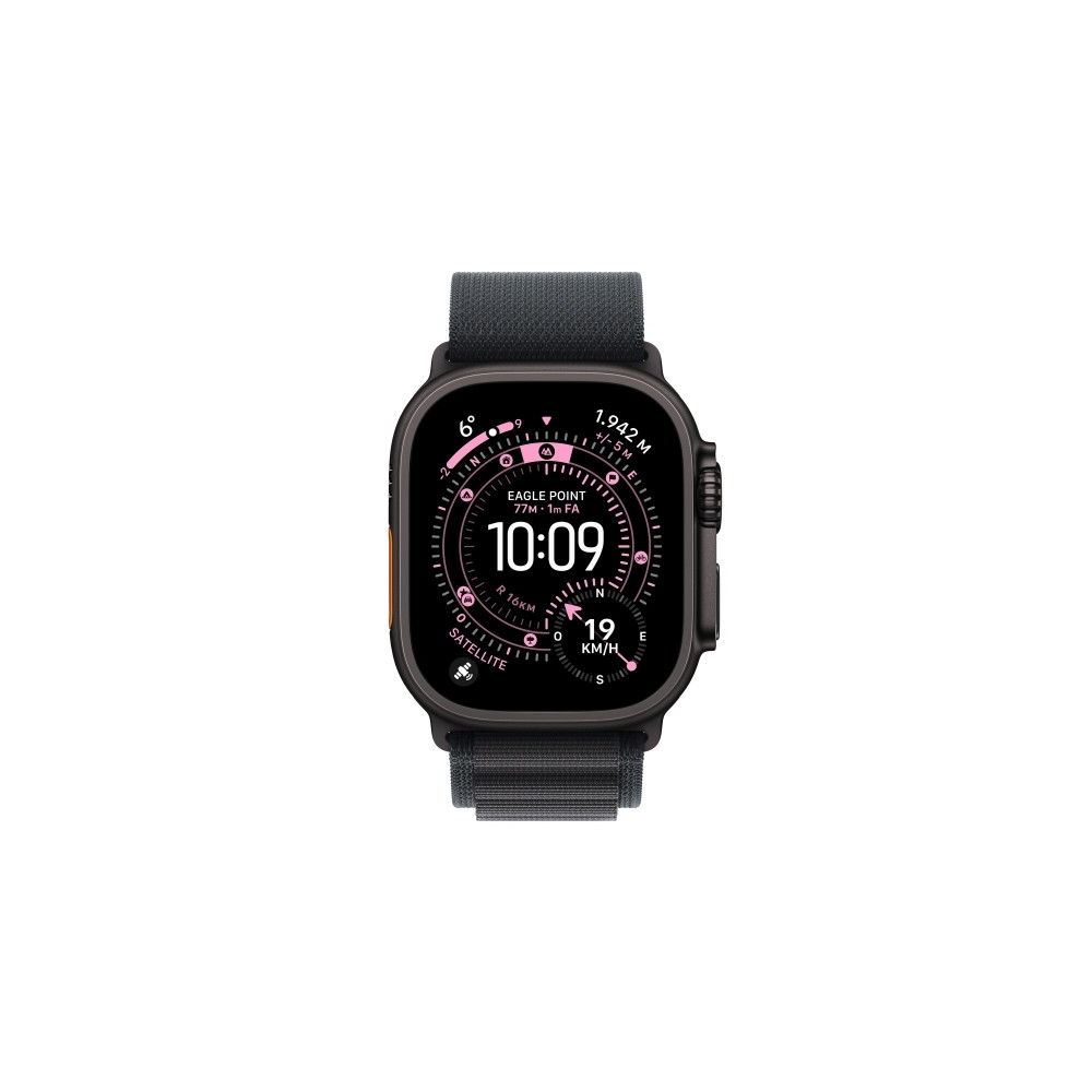Produktbild för Apple Watch Ultra 3 - svart titan - Ja smart klocka med Alpine Loop - svart - 64 GB