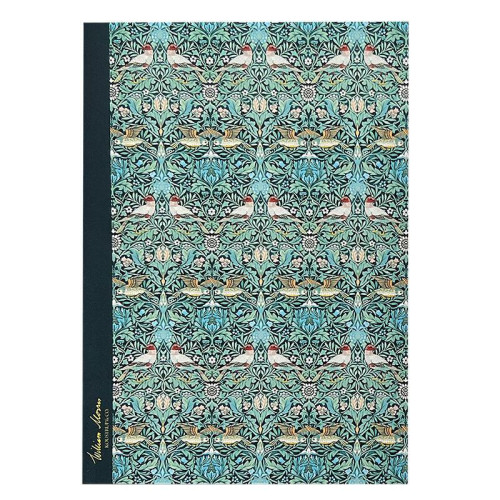 Koustrup & Co Anteckningshäfte - Bird Green pattern - William Morris