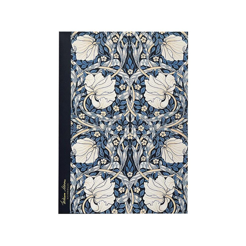 Produktbild för Anteckningshäfte - Pimpernel Mörkblå Storblommig William Morris