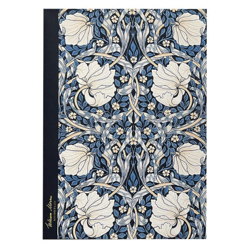 Koustrup & Co Anteckningshäfte - Pimpernel Mörkblå Storblommig William Morris