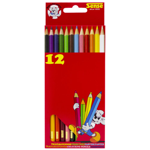 Sense Träfärgpennor 12-Pack