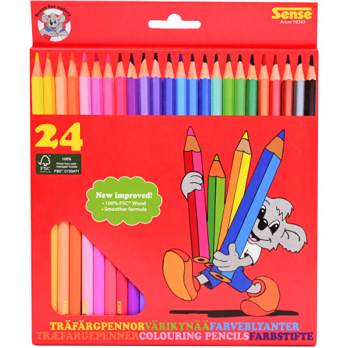 Sense Träfärgpenna 24-Pack FSC
