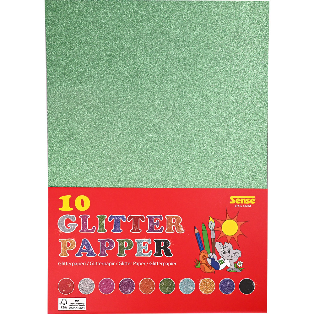 Produktbild för Glitterpapper FSC® A4