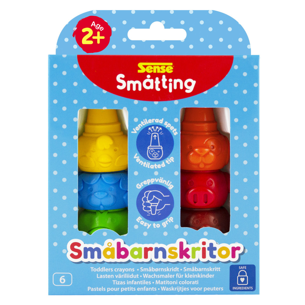 Produktbild för Småtting Småbarnskrita 6-pack
