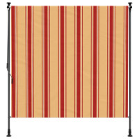 Produktbild för Utomhus rullgardin Flerfärgsdesign 100 x 270 cm