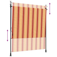 Produktbild för Utomhus rullgardin Flerfärgsdesign 100 x 270 cm