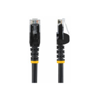 Produktbild för StarTech.com 5m CAT6 Ethernet Cable, 10 Gigabit Snagless RJ45 650MHz 100W PoE Patch Cord, CAT 6 10GbE UTP Network Cable w/Strain Relief, Black, Wiring is UL Certified/TIA - Category 6 - 24AWG (N6PATC5MBK) - patch-kabel - 5 m - svart