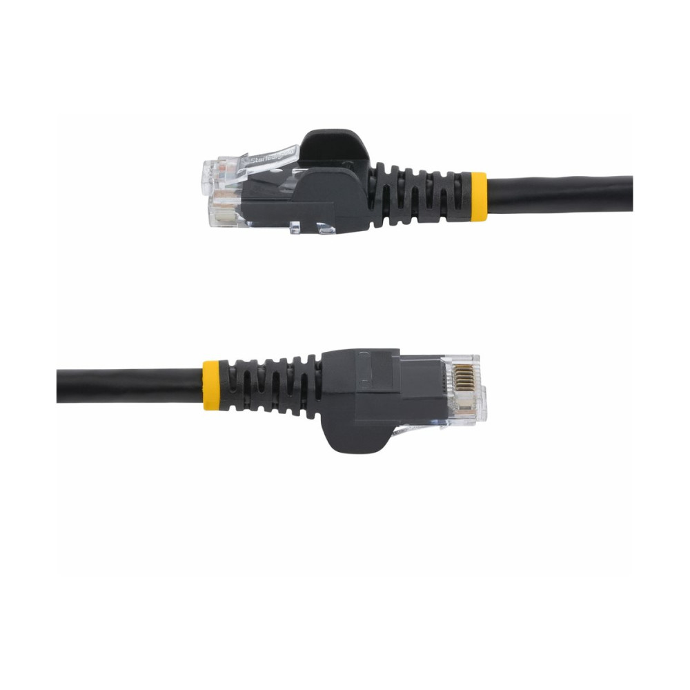 Produktbild för StarTech.com 5m CAT6 Ethernet Cable, 10 Gigabit Snagless RJ45 650MHz 100W PoE Patch Cord, CAT 6 10GbE UTP Network Cable w/Strain Relief, Black, Wiring is UL Certified/TIA - Category 6 - 24AWG (N6PATC5MBK) - patch-kabel - 5 m - svart
