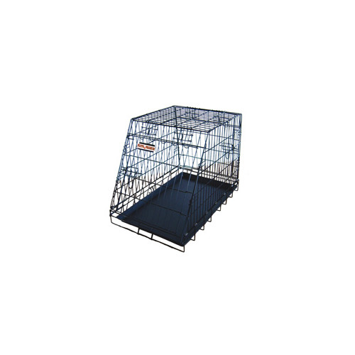 Pluto Produkter P.P Travel hundbur för bil, vinklad 75x47x56 cm, svart, Medi...