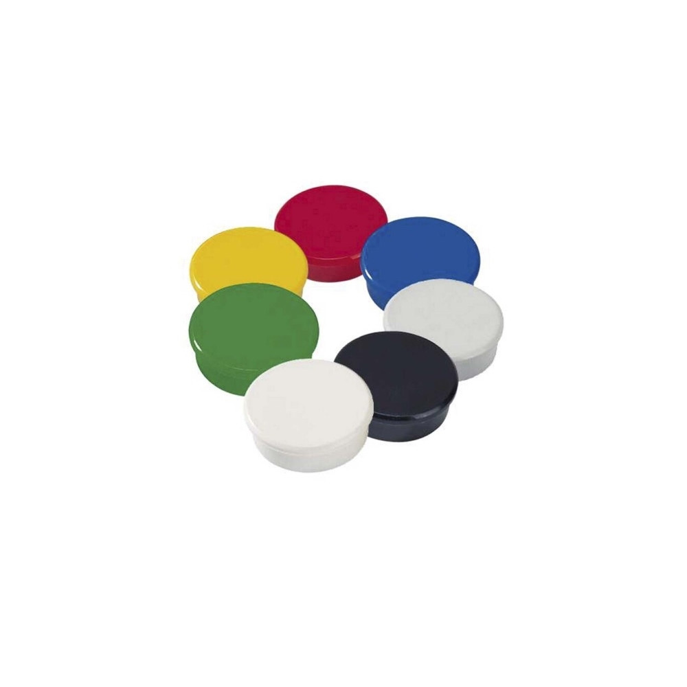 Produktbild för Magnet, Dahle, rund, Ø24 mm, blandade färger