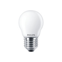 Produktbild för Philips - LED-glödlampa - form: P45 - glaserad finish - E27 - 3.4 W - varmt vitt ljus - 2200-2700 K