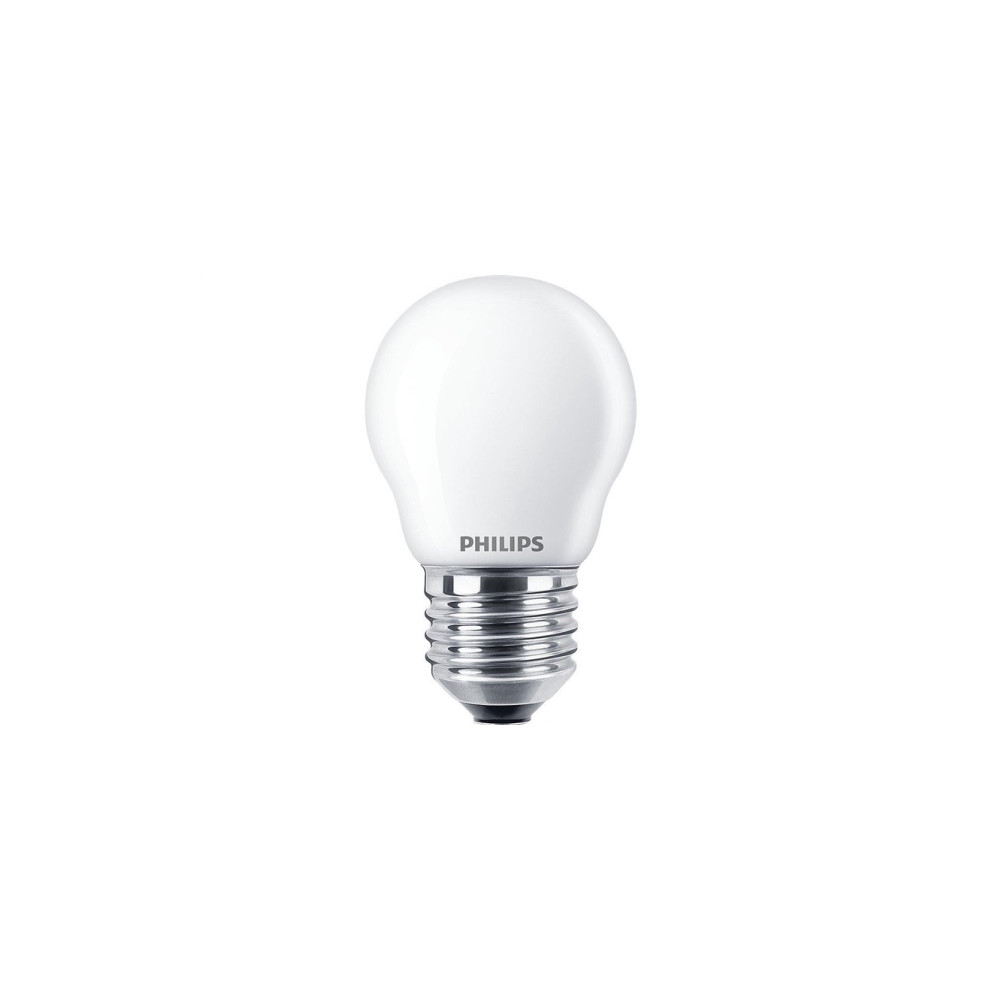 Produktbild för Philips - LED-glödlampa - form: P45 - glaserad finish - E27 - 3.4 W - varmt vitt ljus - 2200-2700 K
