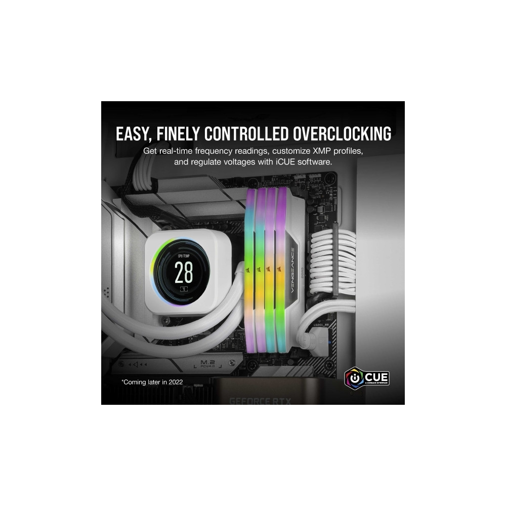 Produktbild för CORSAIR Vengeance RGB - DDR5 - sats - 32 GB: 2 x 16 GB - DIMM 288-pin / PC5-24000 - ej buffrad