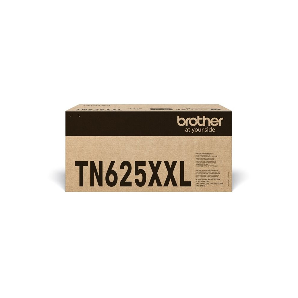 Produktbild för Brother TN625XXLBK - hög kapacitet - svart - original - tonerkassett