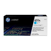Produktbild för HP 651A - cyan - original - LaserJet - tonerkassett (CE341A)