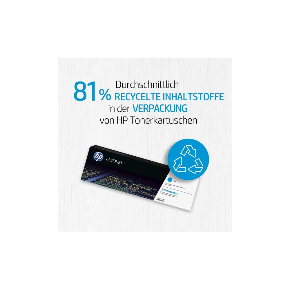 Produktbild för HP 651A - cyan - original - LaserJet - tonerkassett (CE341A)