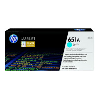 Produktbild för HP 651A - cyan - original - LaserJet - tonerkassett (CE341A)