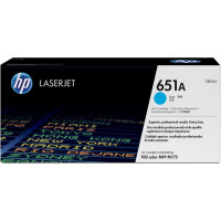Produktbild för HP 651A - cyan - original - LaserJet - tonerkassett (CE341A)