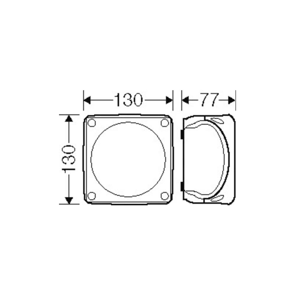 Produktbild för ATEX anslutningsdosa för zon 2 och 22 IP66 130x130x77 mm sva...
