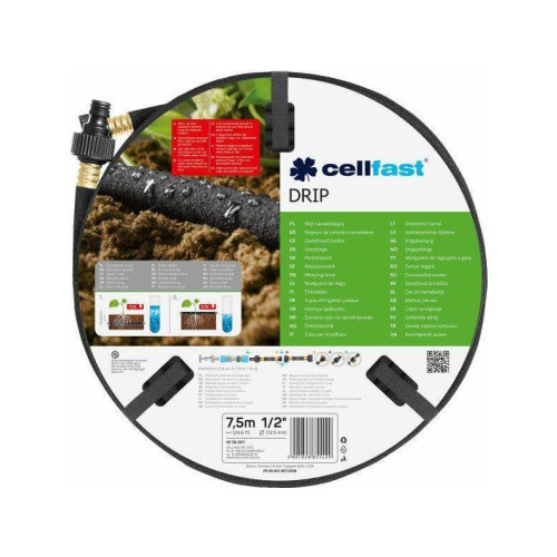 CELLFAST Cellfast siveslang 22,5 m DRIP 1/2" (Ø12,5 mm) inkl. kopplin...