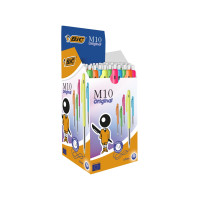 Produktbild för Kulspetspenna, BIC M10 patronfärger, 1 mm, skrivfärg blå, fö...