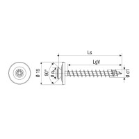 Produktbild för SPAX 4587000450257 Spenglerskruv 4,5 mm 25 mm T-STAR Plus Ro...