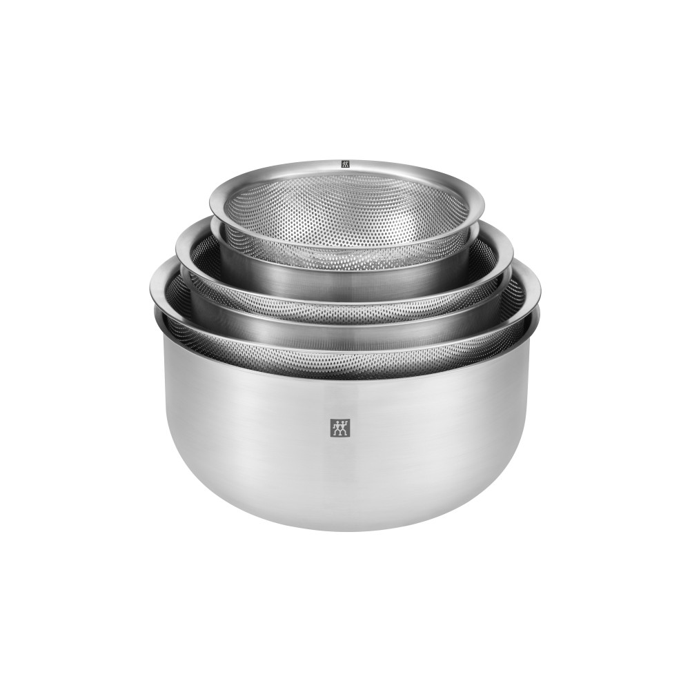 Produktbild för ZWILLING Prep Durkslag/sil/ångkok set 3 st. S 16 cm + M 20 c...