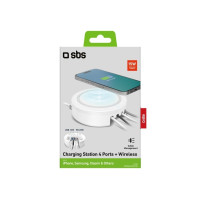 Produktbild för SBS TEWIRELESSORG15W, inomhus, USB, Trådlös laddning, 1 m, V...