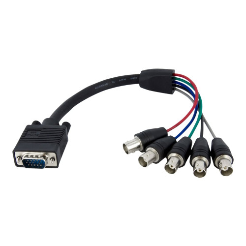 StarTech.com StarTech.com 1 ft. (0.3 m) VGA to BNC Cable - HD15 VGA to 5 BNC - Male/Female - BNC Cable (VGABNCMF1) - VGA-kabel - 30 cm