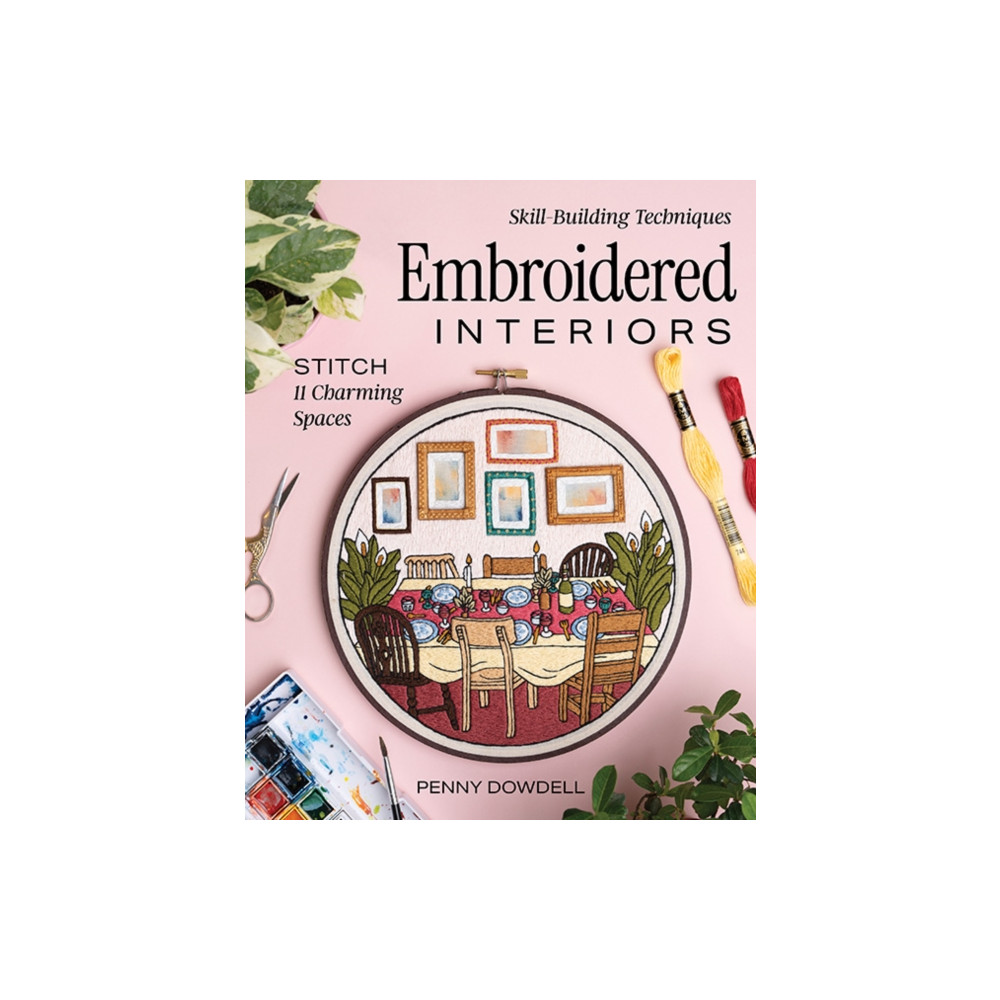 Produktbild för Embroidered Interiors (häftad, eng)
