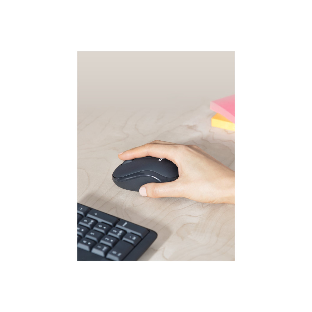 Produktbild för Logitech MK295 Silent - sats med tangentbord och mus - AZERTY - holländsk - grafit Inmatningsenhet