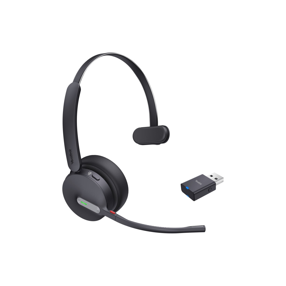 Produktbild för Yealink WH64 Hybrid Mono - headset - USB-A via DECT-adapter, USB-C