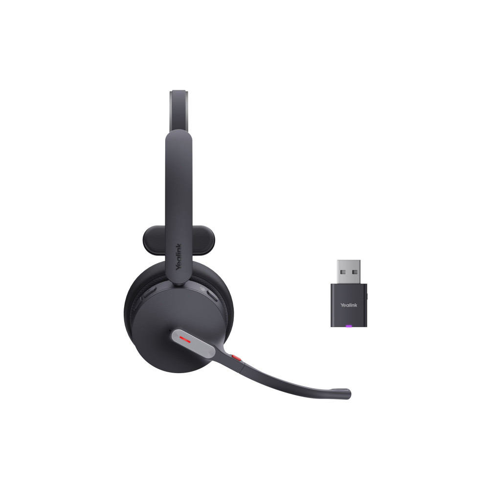 Produktbild för Yealink WH64 Hybrid Mono - headset - USB-A via DECT-adapter, USB-C