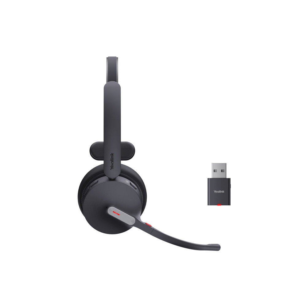 Produktbild för Yealink WH64 Hybrid Mono - headset - USB-A via DECT-adapter, USB-C