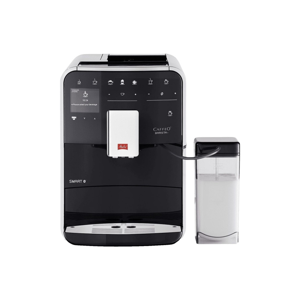 Produktbild för Melitta CAFFEO Barista T Smart F83/0-102 - automatisk kaffekokare med mjölkskummare - 15 bar - svart