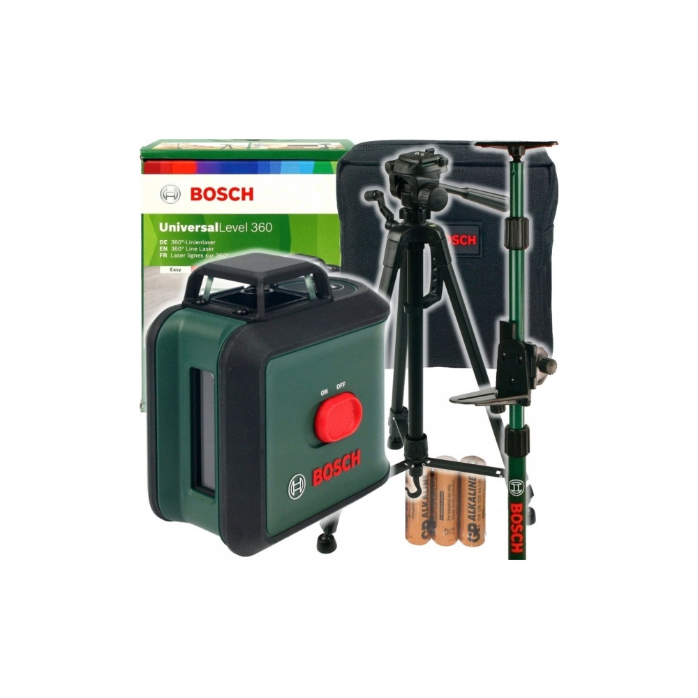 Produktbild för Bosch UniversalLevel 360 Set, 24 m, 0,4 mm/m, 4°, 4 s, Horis...