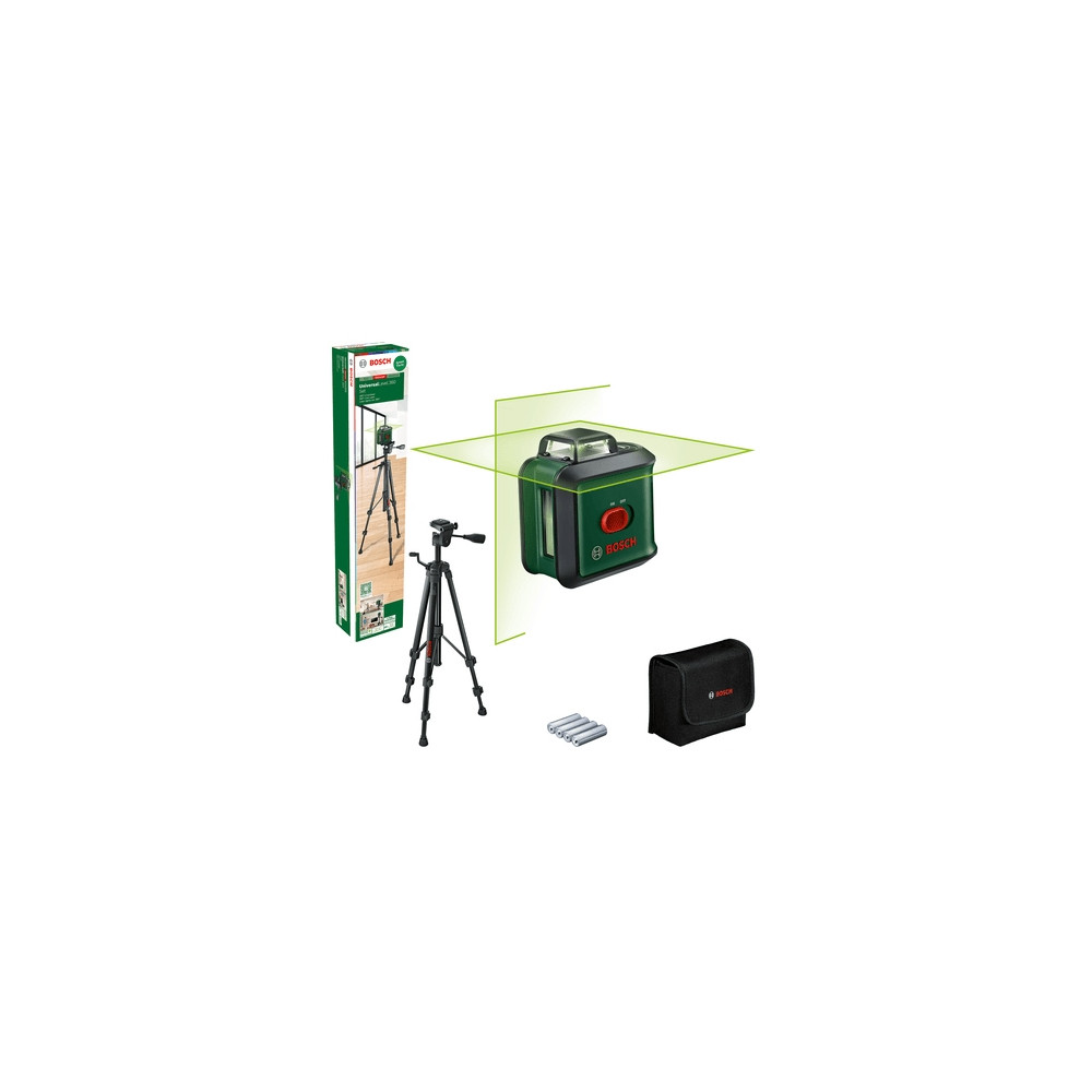 Produktbild för Bosch UniversalLevel 360 Set, 24 m, 0,4 mm/m, 4°, 4 s, Horis...