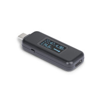 Produktbild för StarTech.com USB-C Power Tester, Bi-Directional Digital Voltage/Current - USB-C strömtester - digital multimeter, bi-directional