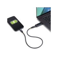 Produktbild för StarTech.com USB-C Power Tester, Bi-Directional Digital Voltage/Current - USB-C strömtester - digital multimeter, bi-directional