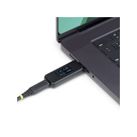 Produktbild för StarTech.com USB-C Power Tester, Bi-Directional Digital Voltage/Current - USB-C strömtester - digital multimeter, bi-directional