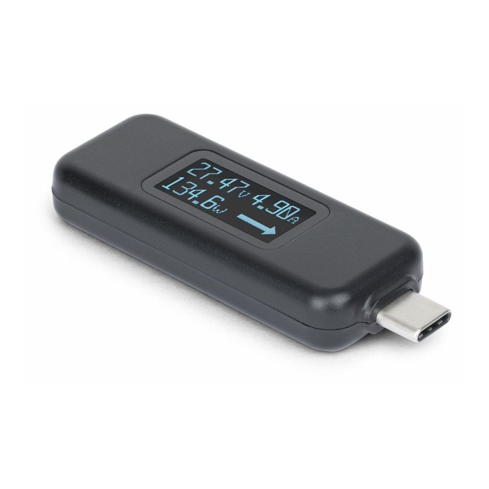 Produktbild för StarTech.com USB-C Power Tester, Bi-Directional Digital Voltage/Current - USB-C strömtester - digital multimeter, bi-directional