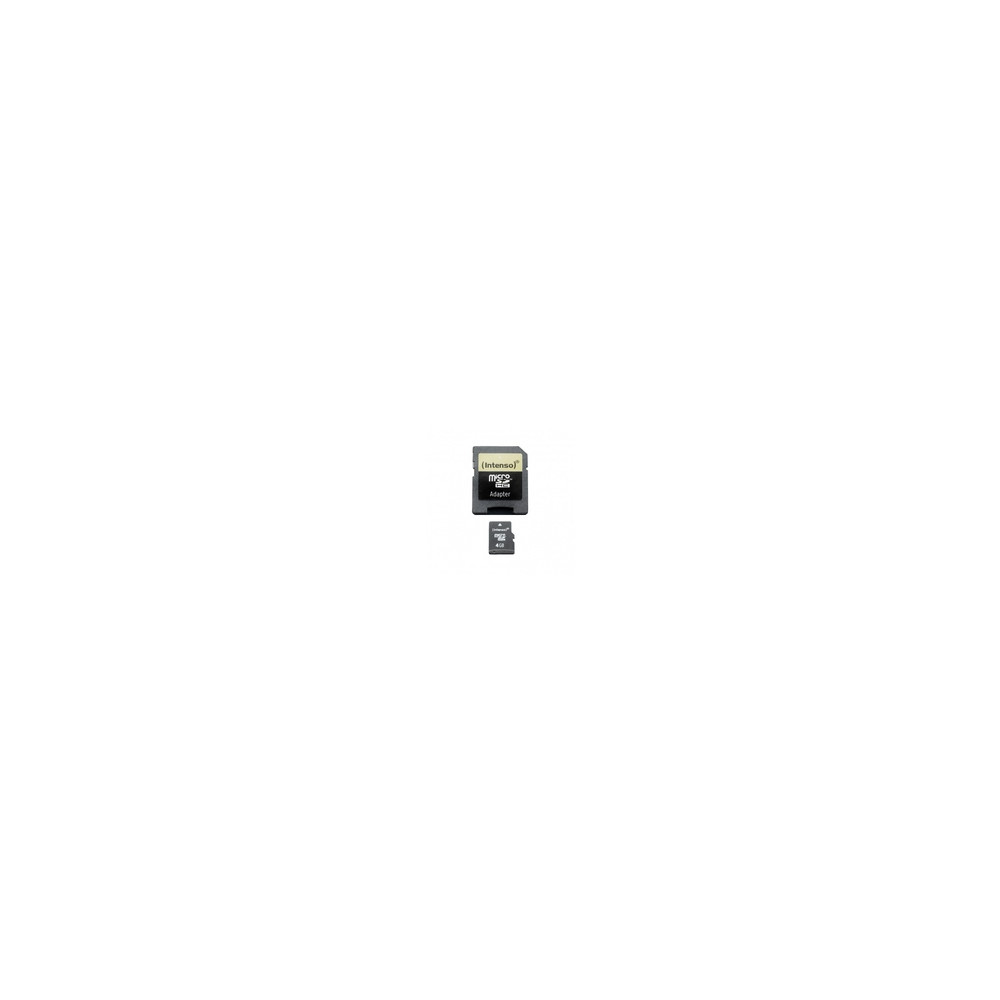 Produktbild för Intenso 3403450, 4 GB, MicroSDHC, Klass 4, 20 MB/s, 5 MB/s,...