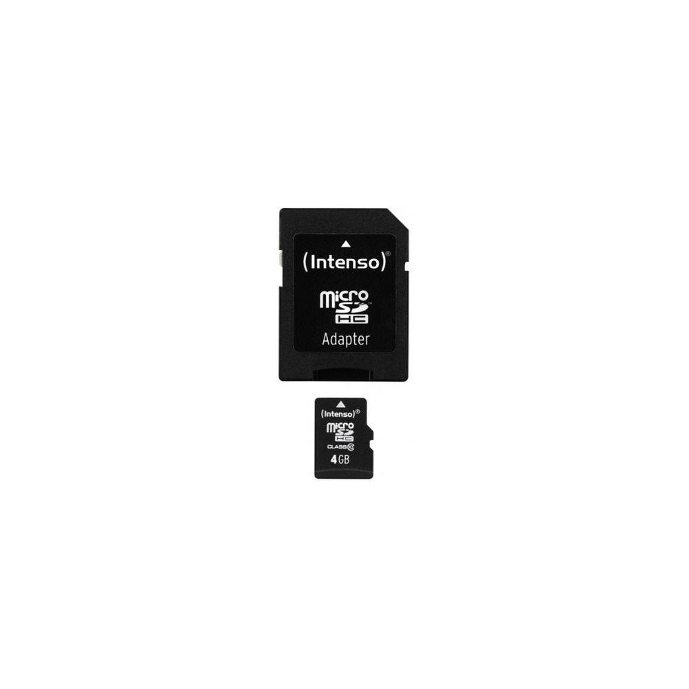 Produktbild för Intenso 3403450, 4 GB, MicroSDHC, Klass 4, 20 MB/s, 5 MB/s,...