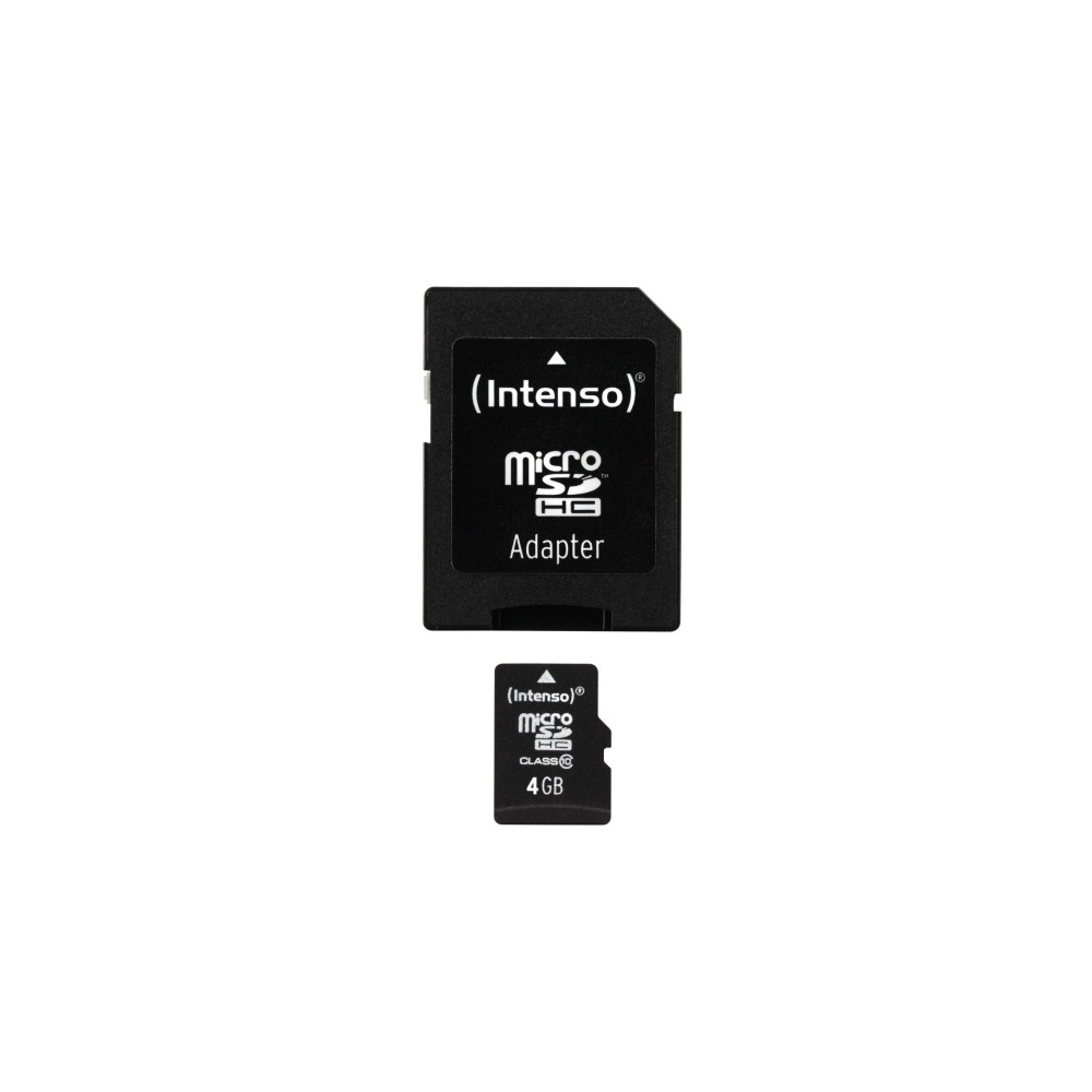Produktbild för Intenso 3403450, 4 GB, MicroSDHC, Klass 4, 20 MB/s, 5 MB/s,...
