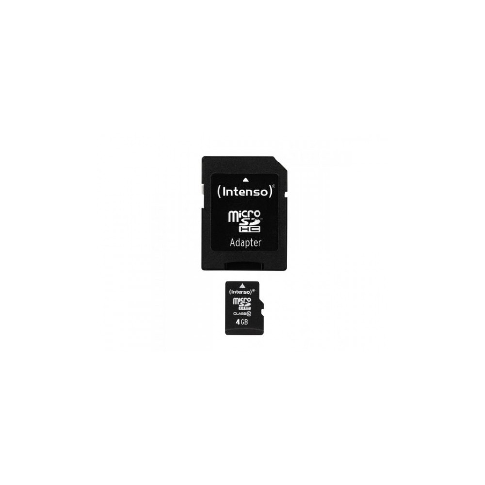 Produktbild för Intenso 3403450, 4 GB, MicroSDHC, Klass 4, 20 MB/s, 5 MB/s,...