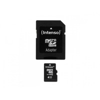 Produktbild för Intenso 3403450, 4 GB, MicroSDHC, Klass 4, 20 MB/s, 5 MB/s,...