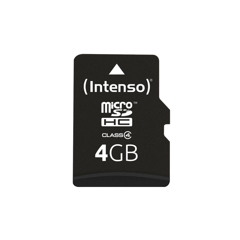 Produktbild för Intenso 3403450, 4 GB, MicroSDHC, Klass 4, 20 MB/s, 5 MB/s,...