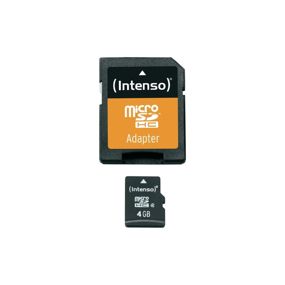 Produktbild för Intenso 3403450, 4 GB, MicroSDHC, Klass 4, 20 MB/s, 5 MB/s,...