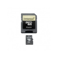 Produktbild för Intenso 3403450, 4 GB, MicroSDHC, Klass 4, 20 MB/s, 5 MB/s,...